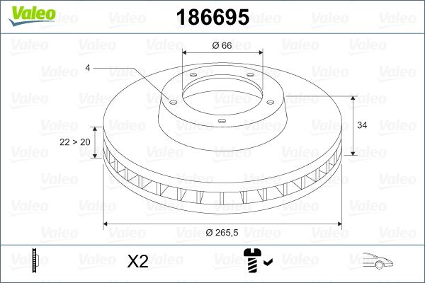 Brake Disc 186695