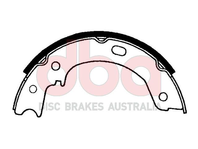 Street Series Brake Shoes [Nissan [2pcs] Parking Brake 203.2mm] - TecDoc Only