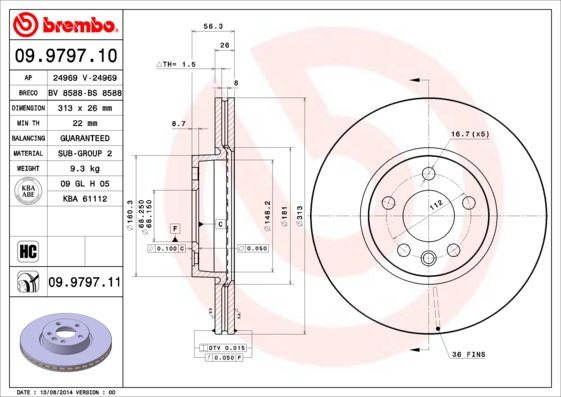 Brake Disc 09.9797.11