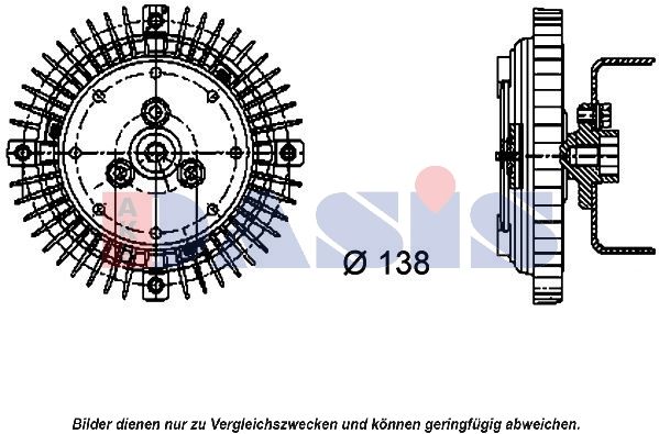 AKS Dasis 048200N Kupplung, Kühlerlüfter