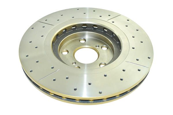 Street Gold Cross-drill/Slotted KP [ Lexus/Toyota Kluger 07-13 F ] TR - TecDoc 2