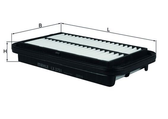 MAHLE LX 3751 - Luftfilter