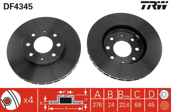 PAIRE DE DISQUES  9900