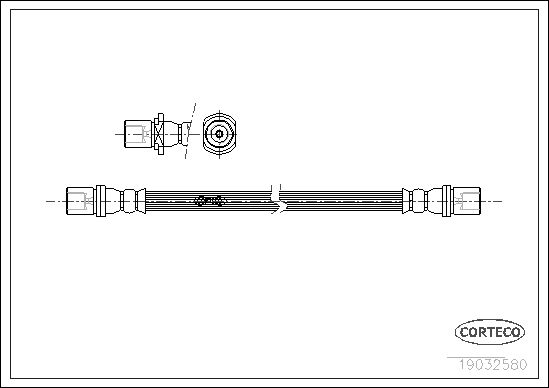 FLEXIBLE DE FREIN TOYOTA HIACE I  0705