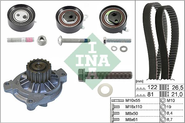 Water Pump & Timing Belt Kit 530 0484 31