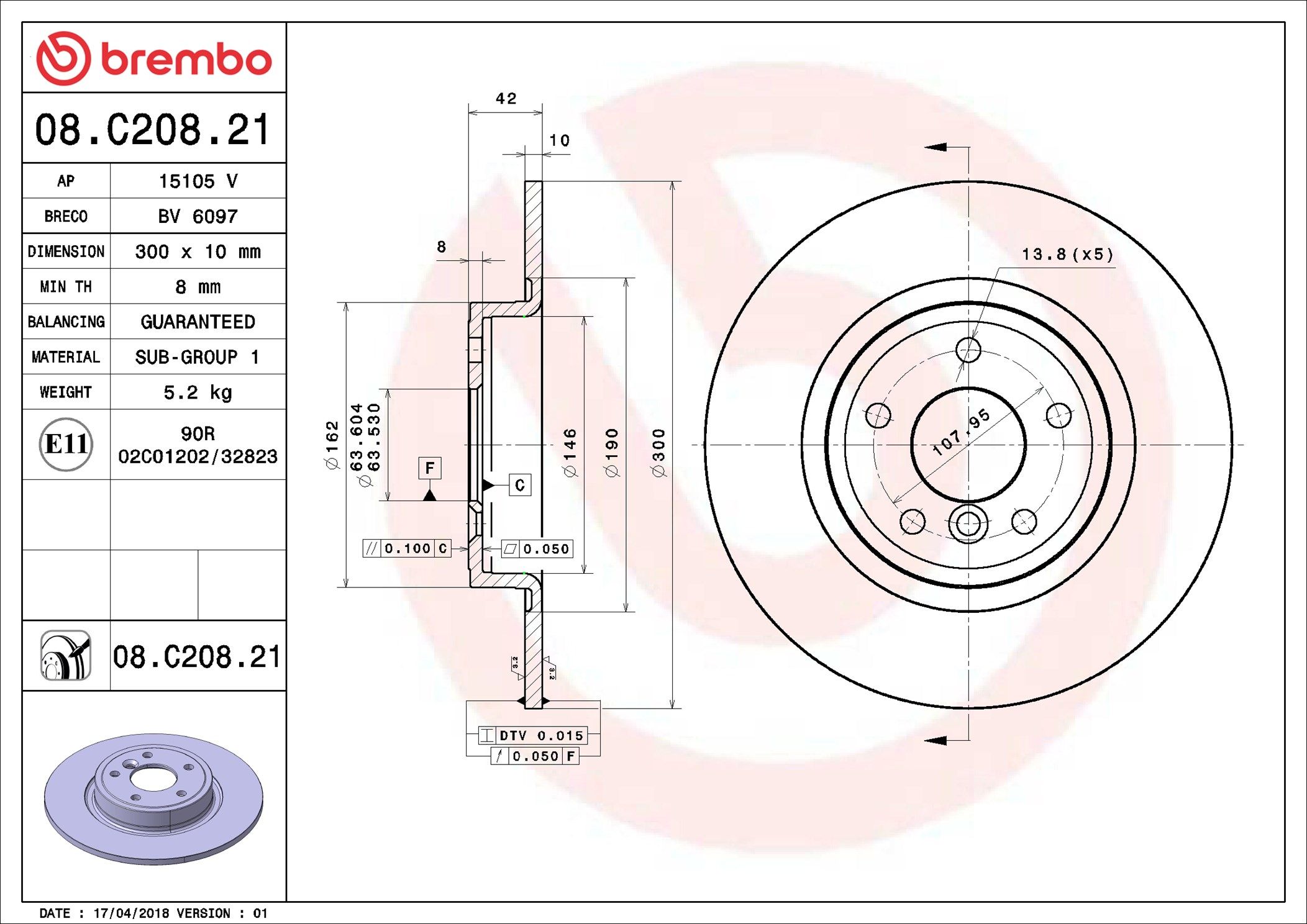 JAGUAR XE 20d X760 15-19 (RR) - TecDoc 1