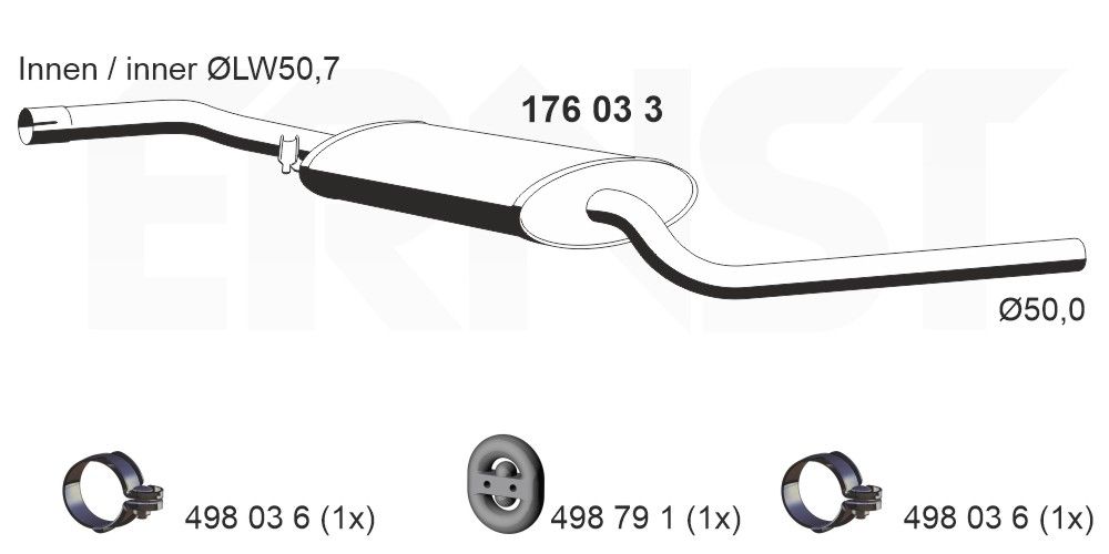 Mittelschalld&auml;mpfer