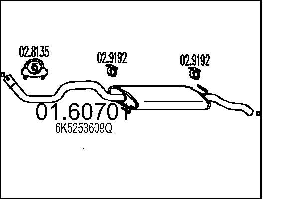 01.60701 MTS hátsó hangtompító