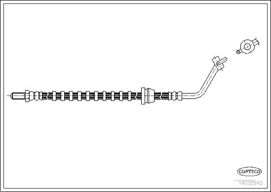 FLEXIBLE DE FREIN FORD ESCORT, O  0705