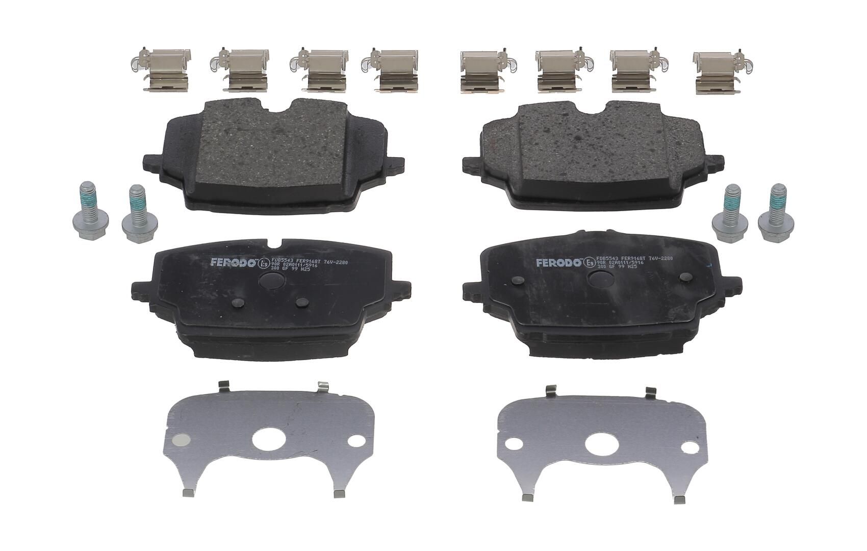 NEU - FERODO FDB5543 Bremsbelagsatz, Scheibenbremse für BMW MINI