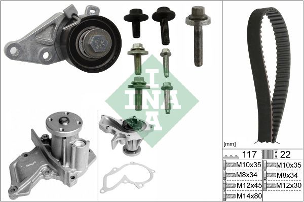 Water Pump & Timing Belt Kit 530 0140 30