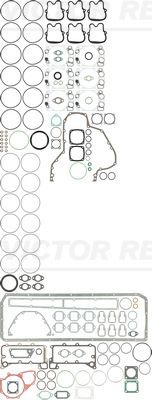Juego completo de empaques, motor