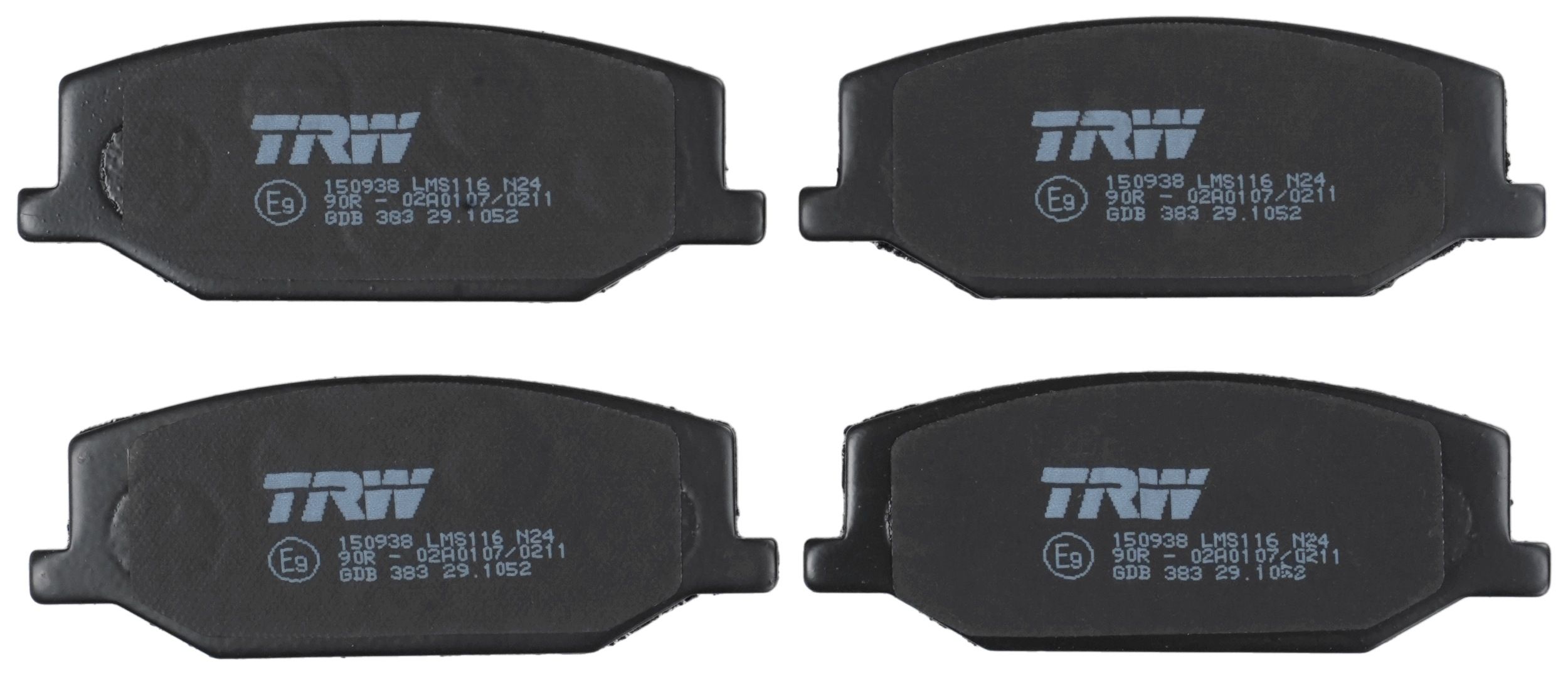 TRW DISC BRAKE PADS - TecDoc 2