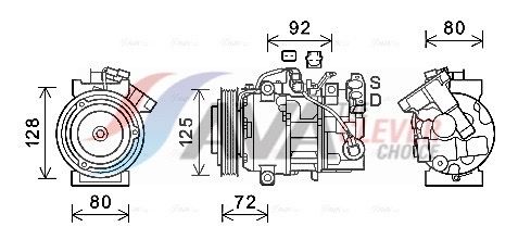 RTK628 AVA QUALITY COOLING kompresszor, klíma