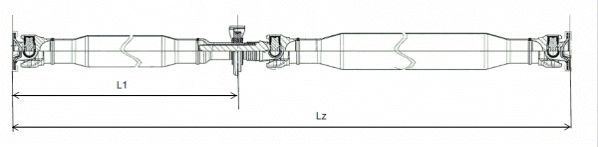 LÖBRO GKNP20023 Propshaft, axle drive