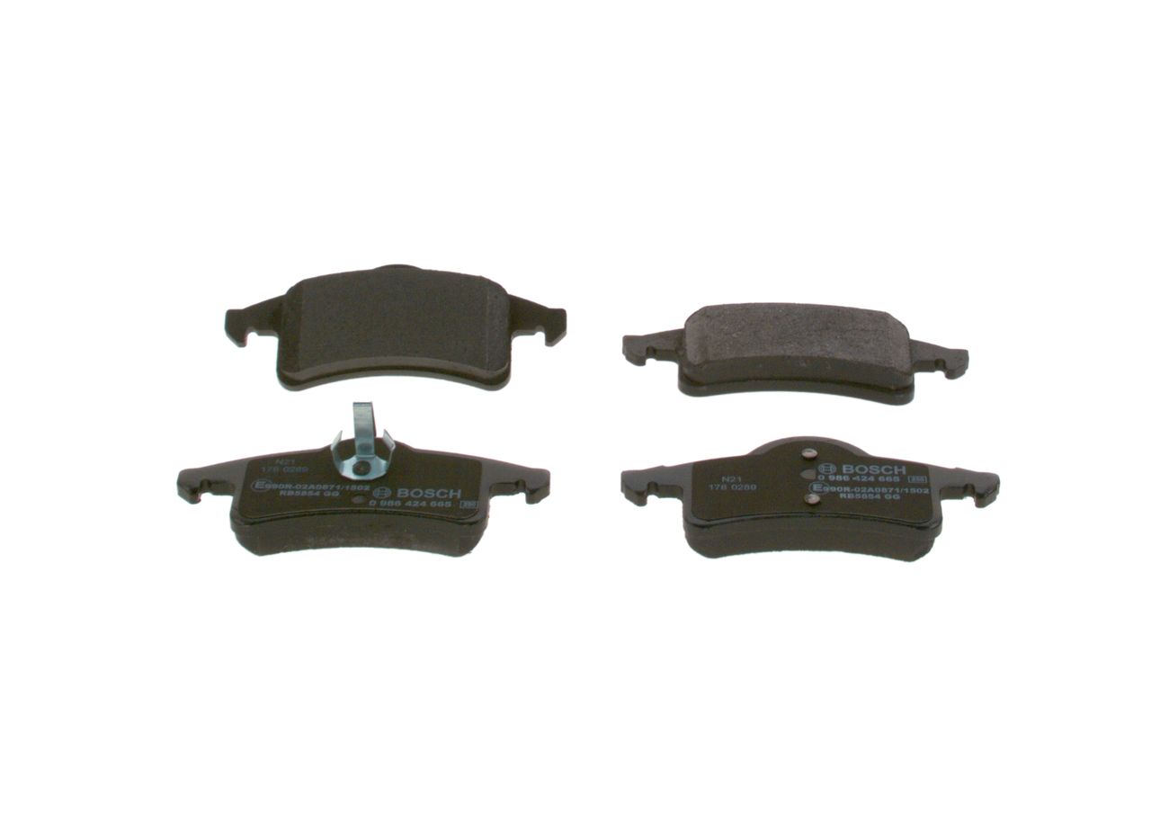 BOSCH 0 986 424 665 Brake Pad Set, disc brake