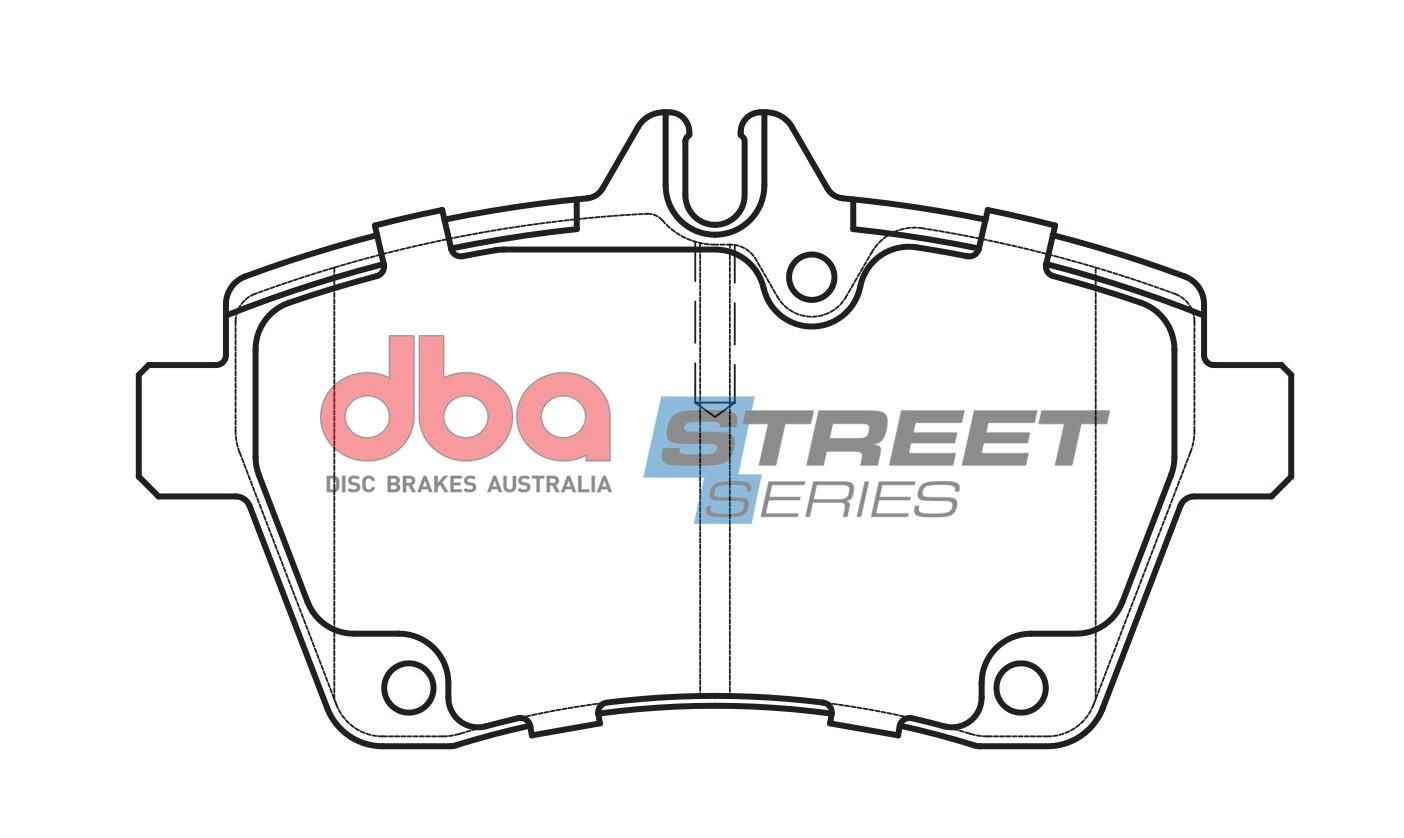 DBA SS STREET SERIES BRAKE PADS [ Mercedes Benz A Class 2004 - 2012 F ] - TecDoc Only