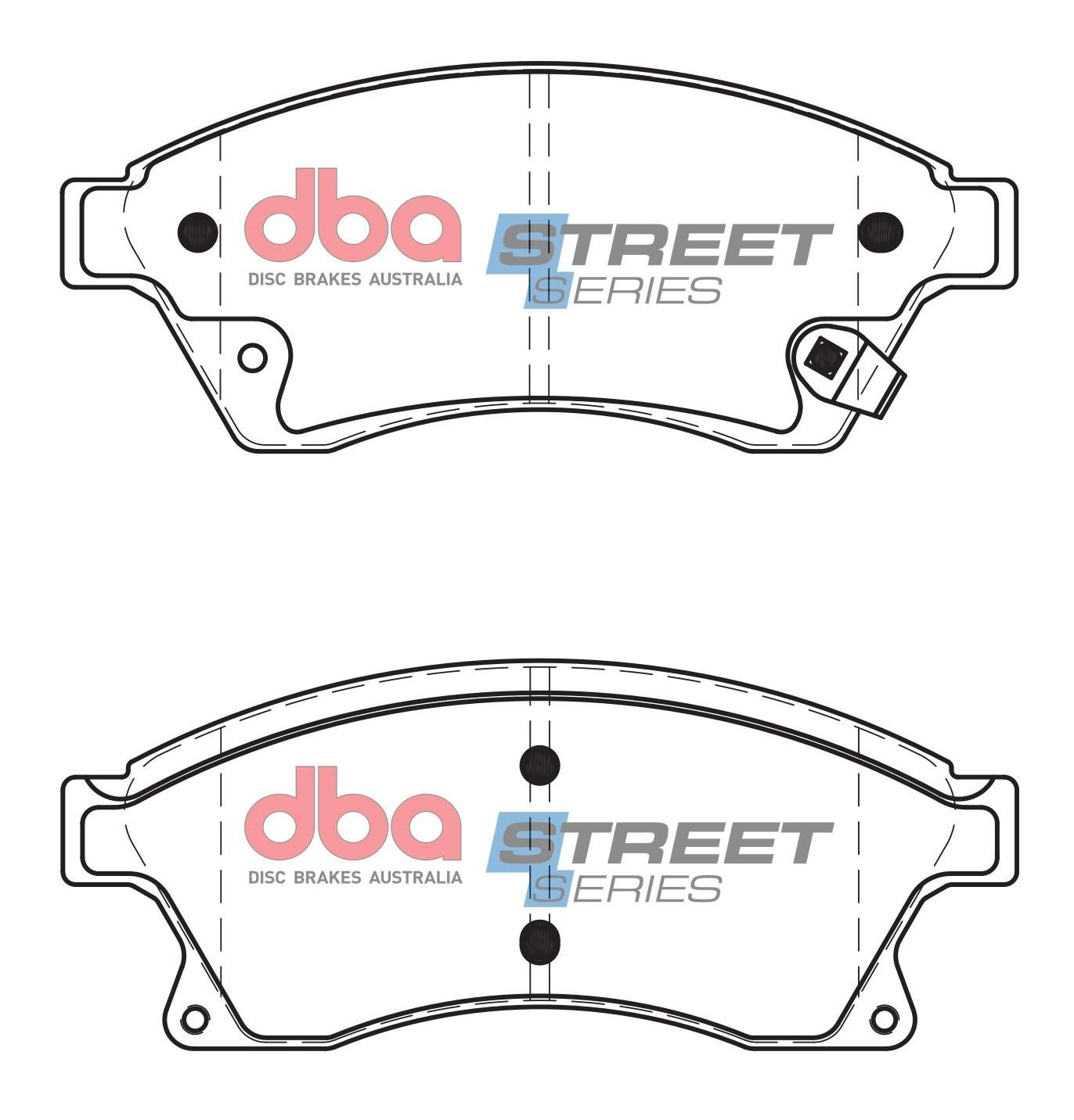 DBA SS STREET SERIES BRAKE PADS [ Daewoo & Holden Cruze 2009-2014 F ] - TecDoc Only