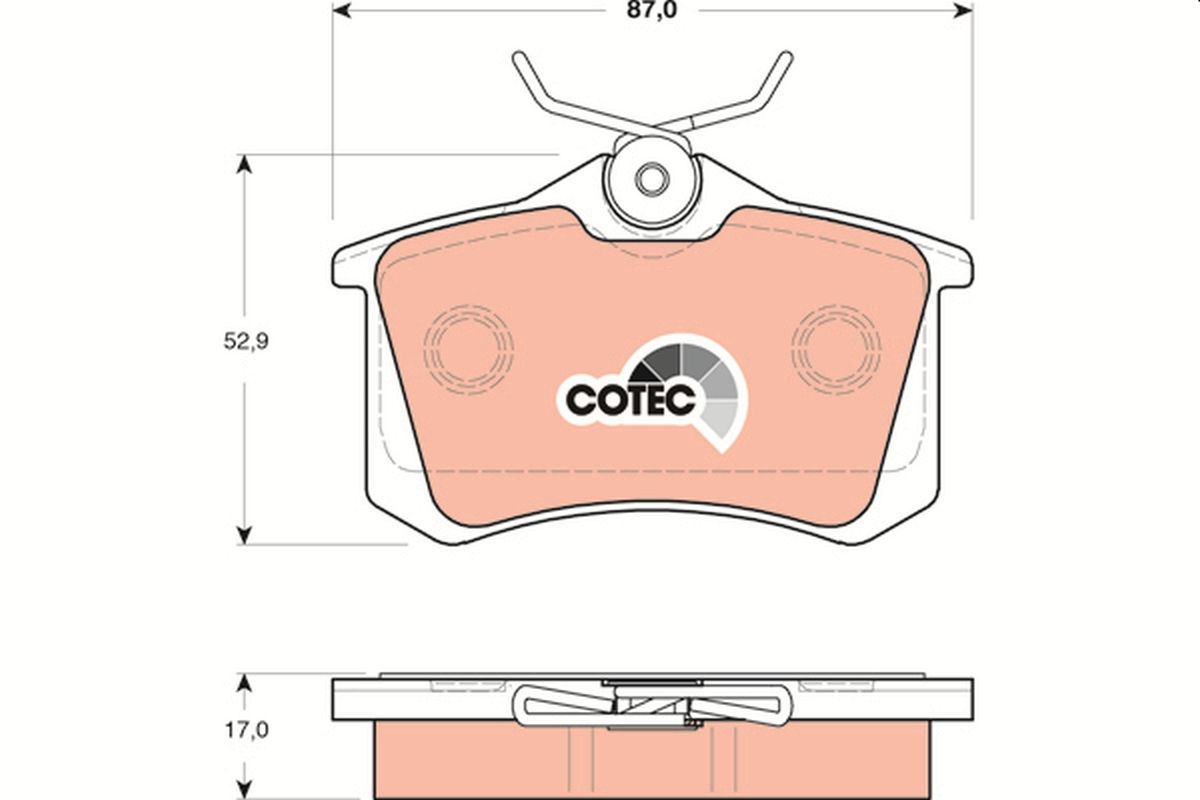 Brake Pad Set, disc brake GDB1504