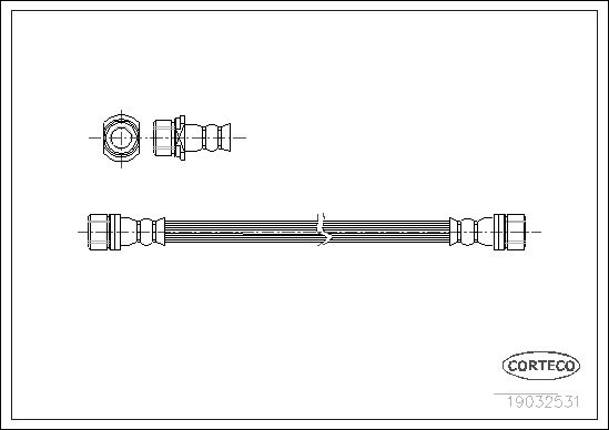 FLEXIBLE DE FREIN TOYOTA  0705