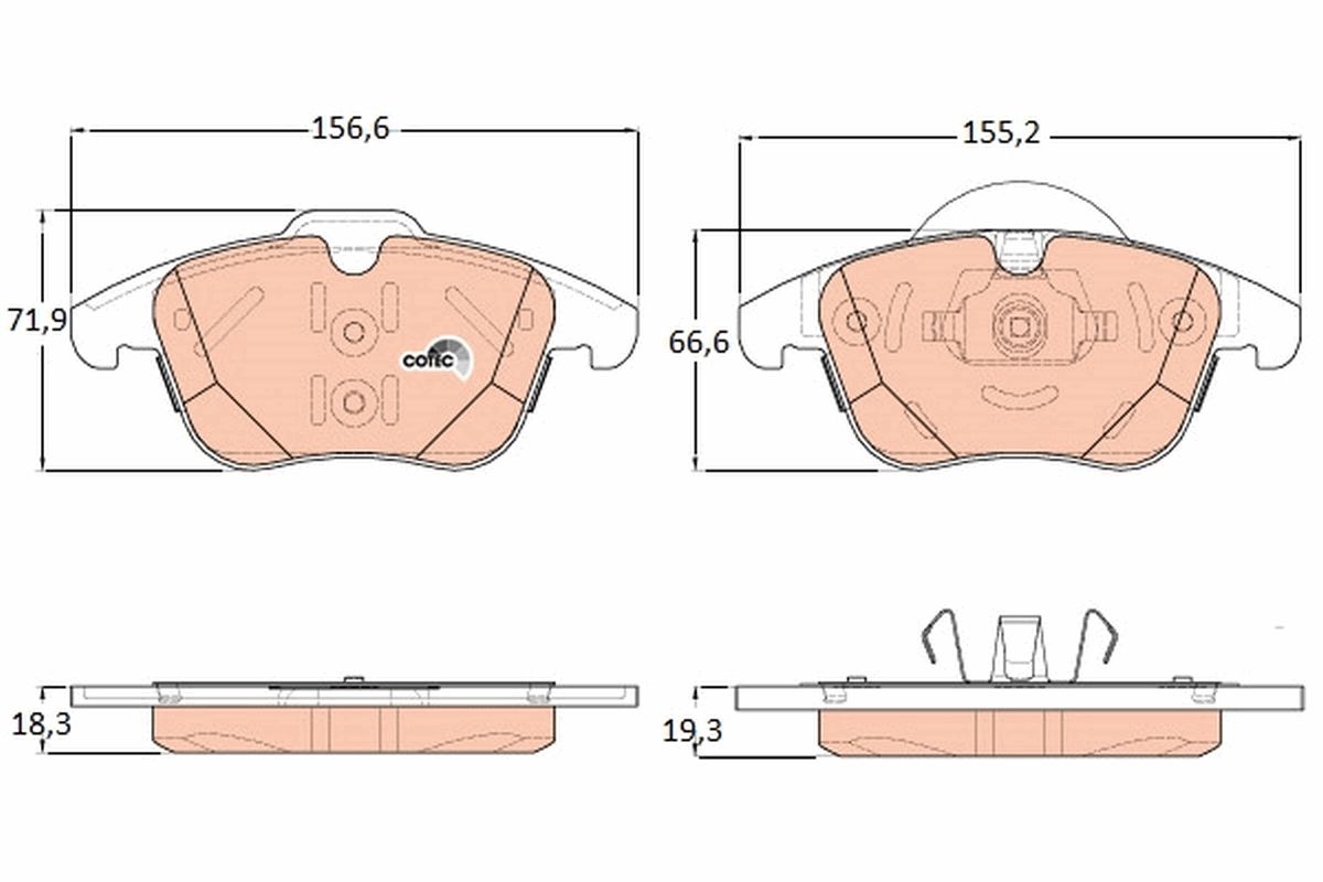 Brake Pad Set, disc brake GDB1925