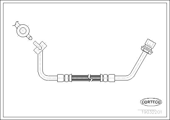 FLEXIBLE DE FREIN FORD TRANSIT  0705