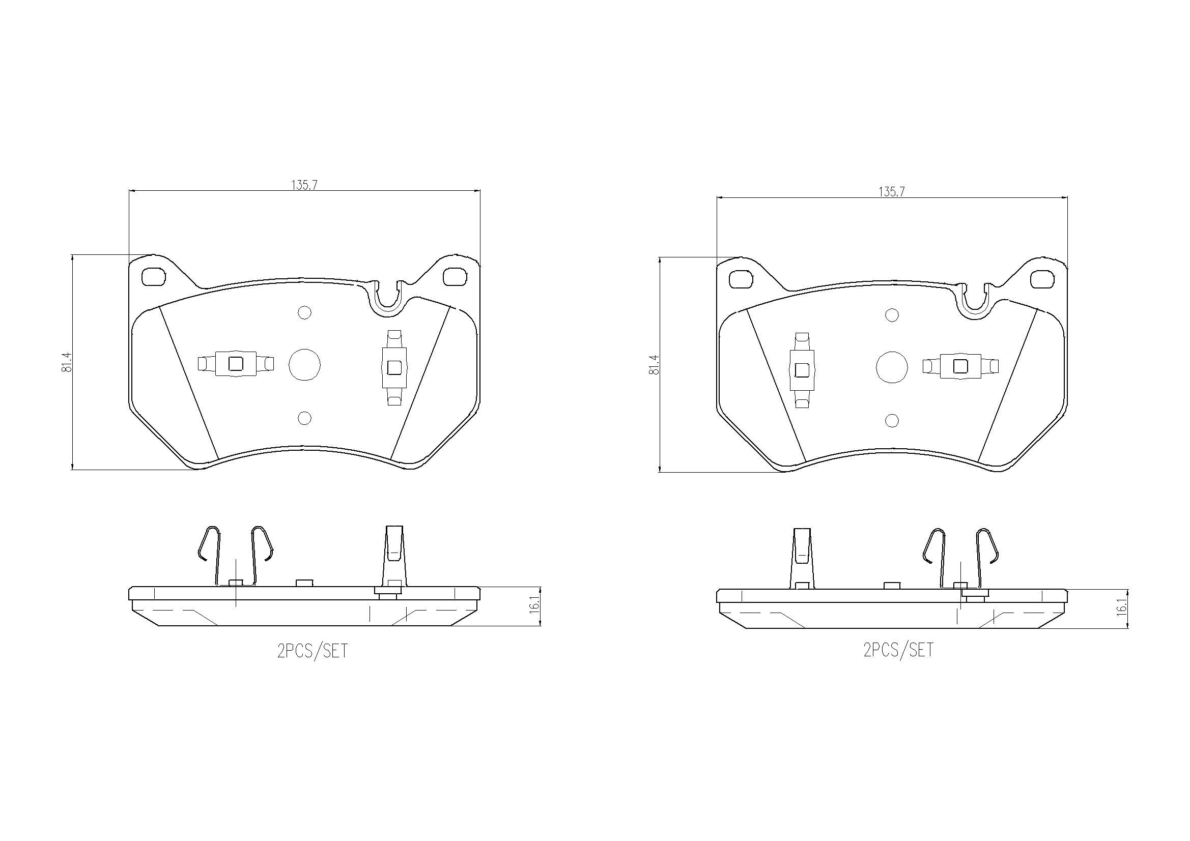 BREMBO P 85 181 - Bremsbelagsatz, Scheibenbremse PRIME LINE