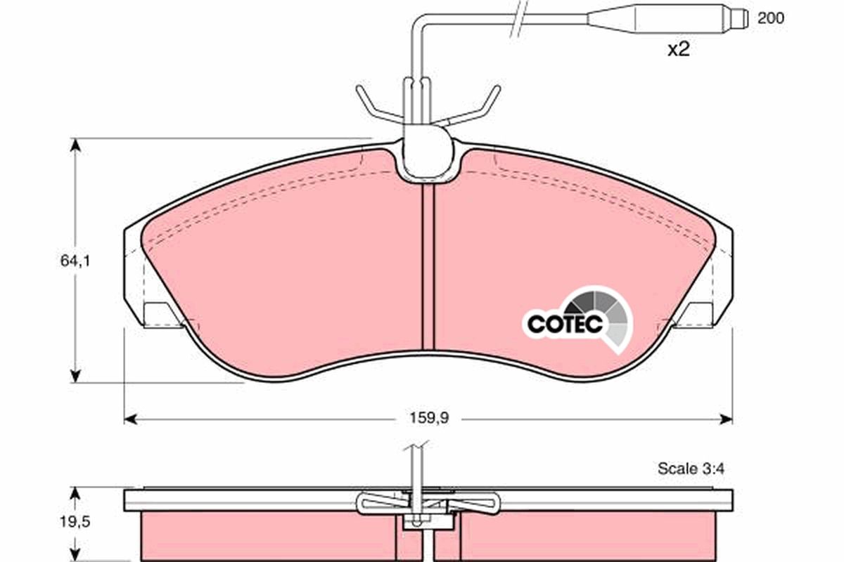 Brake Pad Set, disc brake GDB1106