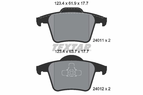 Brake Pad Set, disc brake 2401101