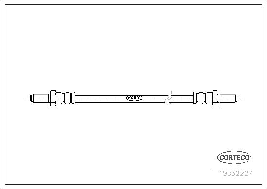 FLEXIBLE DE FREIN VAUXHALL MAGNU  0705