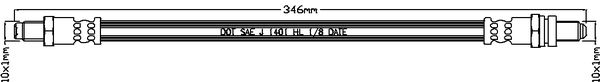 JBH1095 JURATEK fékcső
