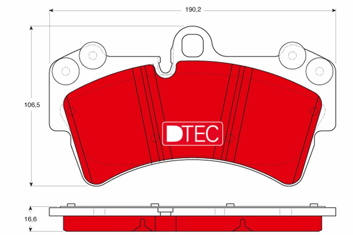 Brake Pad Set, disc brake GDB1548DTE