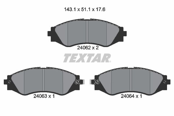 Brake Pad Set, disc brake 2406201