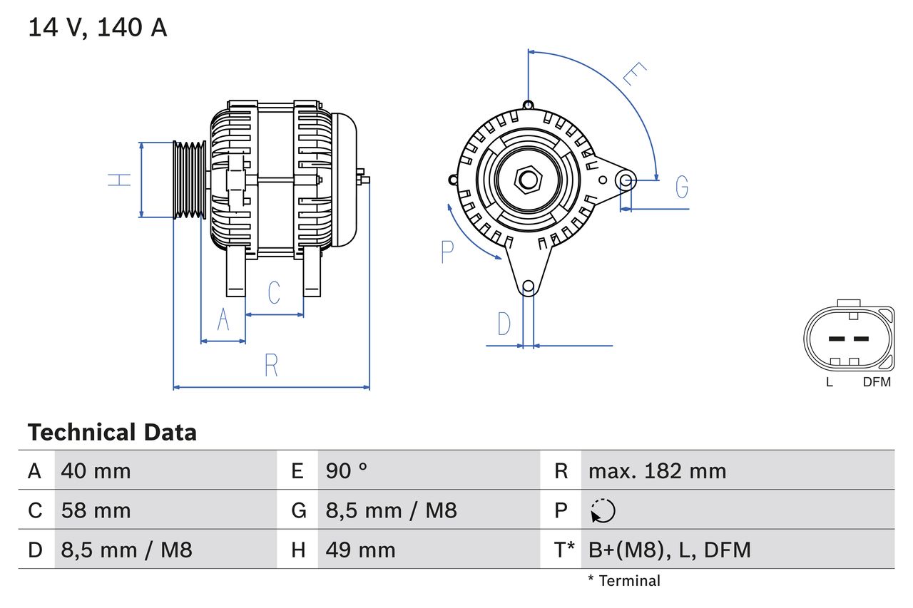 Alternator 0 986 083 050