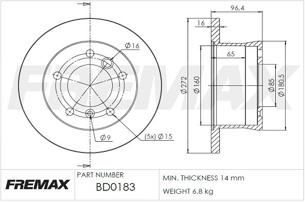 Brake Disc BD-0183