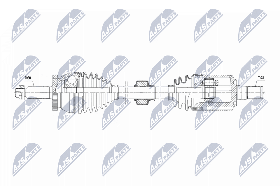 NTY NPW-HY-638 Antriebswelle