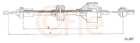 COFLE 11.287 - Seilzug, Kupplungsbet&auml;tigung