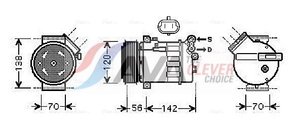 Kompressor, Klimaanlage