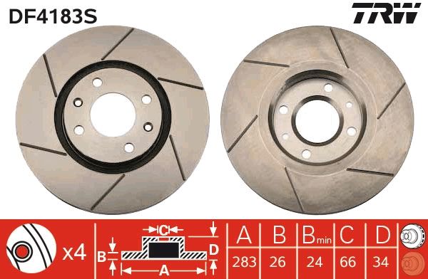 TRW BRAKE DISC - TecDoc Only