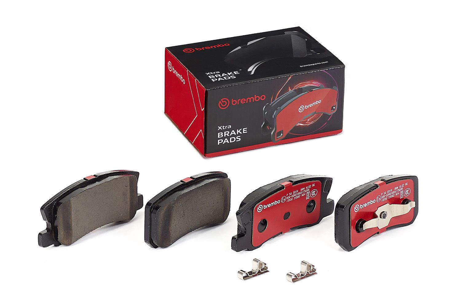 BREMBO P 54 031X - Bremsbelagsatz, Scheibenbremse XTRA LINE