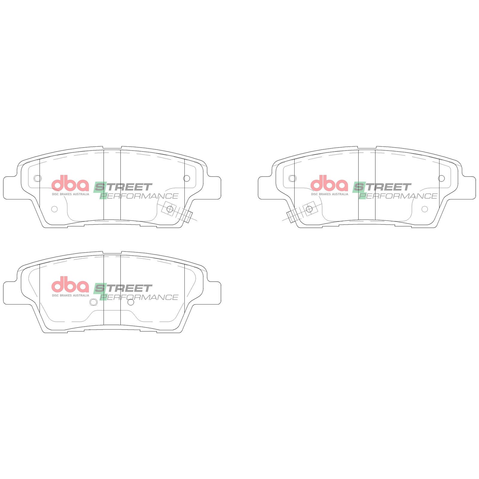 DBA SP STREET PERFORMANCE BRAKE PADS [  Hyundai Genesis 2015 - On R ] - TecDoc Only