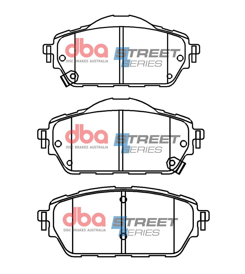 DBA SS STREET SERIES BRAKE PADS [Great Wall Haval 2 2015 -on F] - TecDoc Only