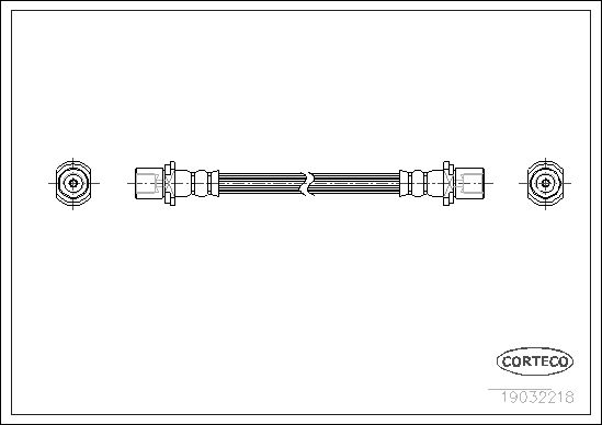 FLEXIBLE DE FREIN TOYOTA CARINA,  0705