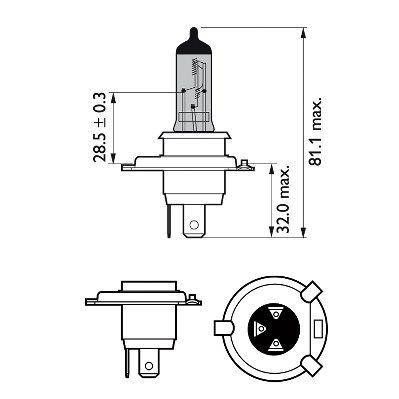 Glühlampe, Fernscheinwerfer