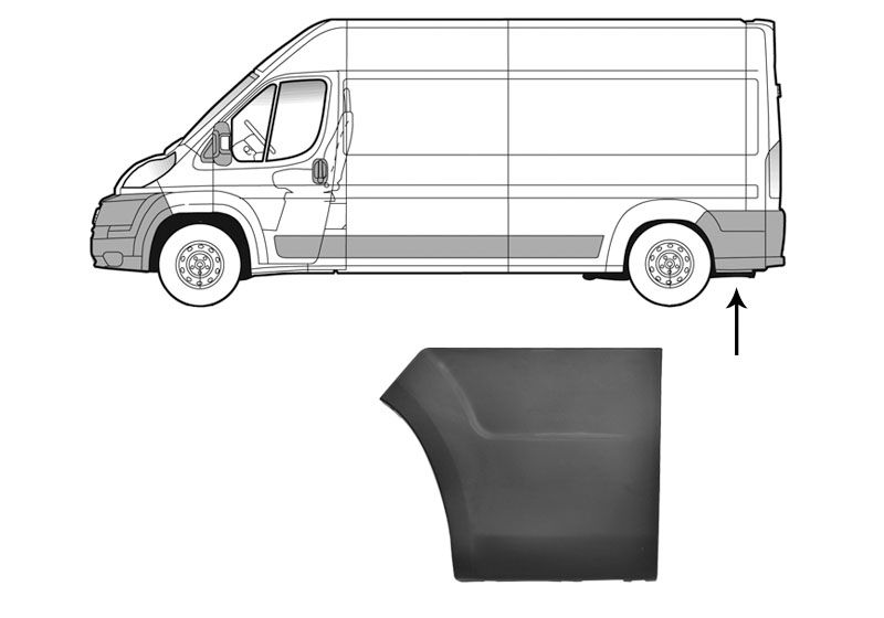 VAN WEZEL 0983409 - Zier-/Schutzleiste, Seitenwand