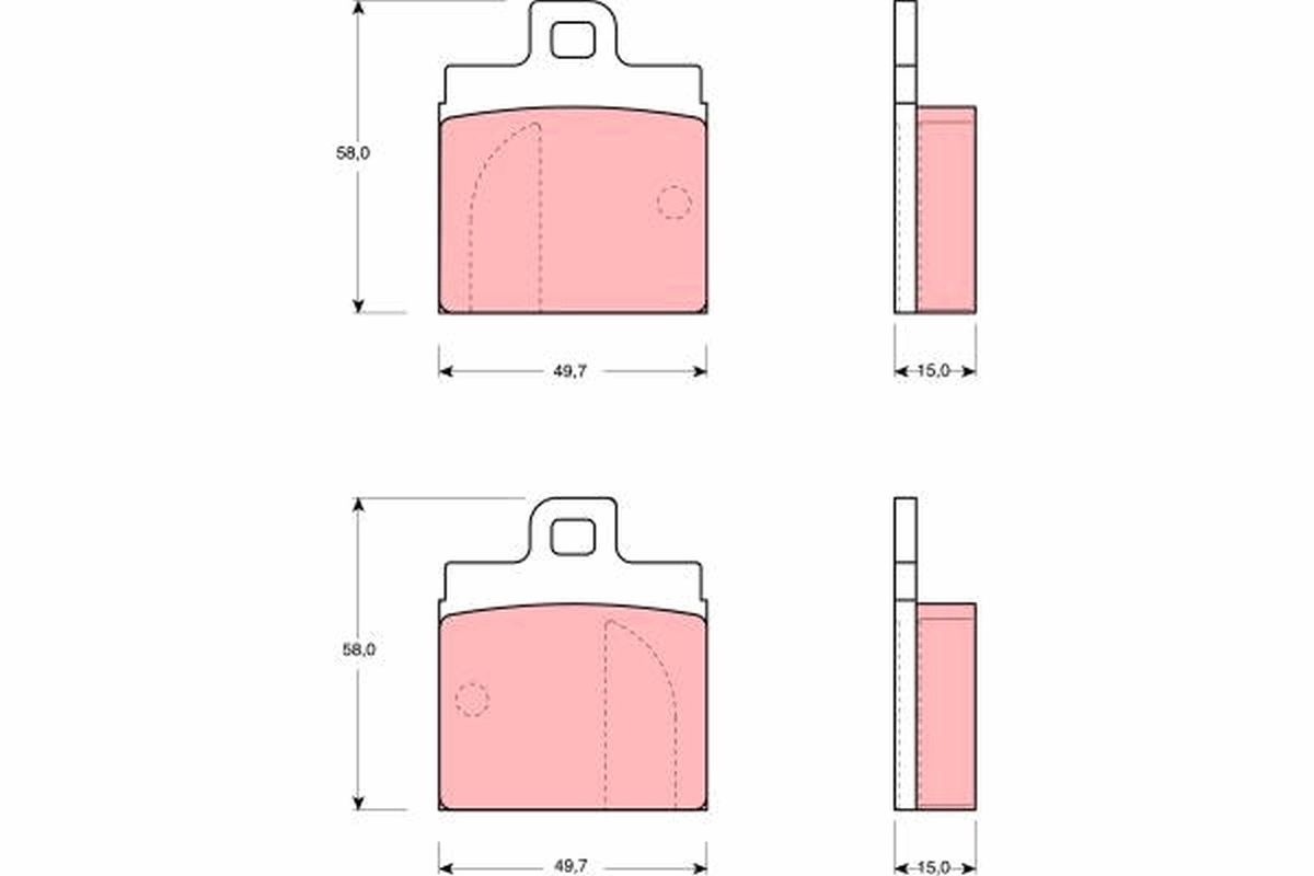 TRW DISC BRAKE PADS - TecDoc Only