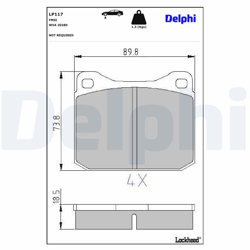 Bremsbelagsatz, Scheibenbremse