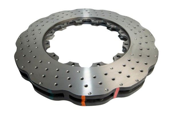 5000 Rotor Cross-drill and Dimple -  WAVE Disc 365mm x 34mm KP [ Audi R8-RS5 F & Audi RS Q3 14-> F ] NAS Nuts Included - TecDoc 1