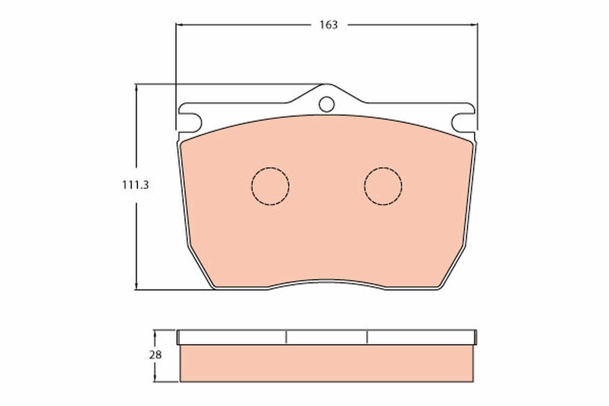 TRW DISC BRAKE PADS - TecDoc 1