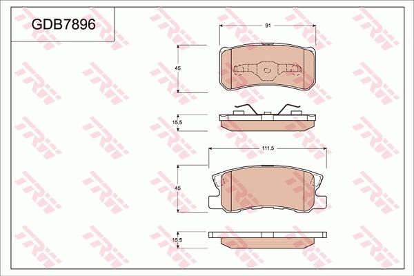 TRW DISC BRAKE PADS - TecDoc Only